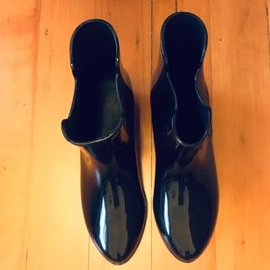 American Apparel Ankle Rain Boots Black Size 7